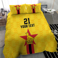 Zimbabwe Football Custom Bedding Set The Warriors with Zimbabwe Bird - Wonder Print Shop