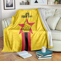 Zimbabwe Football Custom Blanket The Warriors with Zimbabwe Bird - Wonder Print Shop