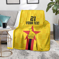 Zimbabwe Football Custom Blanket The Warriors with Zimbabwe Bird - Wonder Print Shop