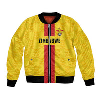 Zimbabwe Football Custom Bomber Jacket The Warriors with Zimbabwe Bird - Wonder Print Shop