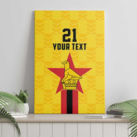 Zimbabwe Football Custom Canvas Wall Art The Warriors with Zimbabwe Bird - Wonder Print Shop