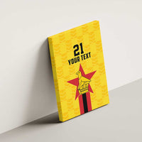 Zimbabwe Football Custom Canvas Wall Art The Warriors with Zimbabwe Bird - Wonder Print Shop