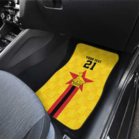 Zimbabwe Football Custom Car Mats The Warriors with Zimbabwe Bird - Wonder Print Shop