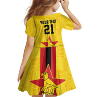 Zimbabwe Football Custom Family Matching Mermaid Dress and Hawaiian Shirt The Warriors with Zimbabwe Bird - Wonder Print Shop