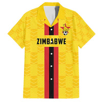 Zimbabwe Football Custom Family Matching Off Shoulder Maxi Dress and Hawaiian Shirt The Warriors with Zimbabwe Bird - Wonder Print Shop