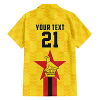 Zimbabwe Football Custom Family Matching Off Shoulder Maxi Dress and Hawaiian Shirt The Warriors with Zimbabwe Bird - Wonder Print Shop