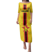 Zimbabwe Football Custom Family Matching Puletasi and Hawaiian Shirt The Warriors with Zimbabwe Bird - Wonder Print Shop
