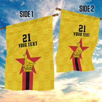 Zimbabwe Football Custom Garden Flag The Warriors with Zimbabwe Bird - Wonder Print Shop