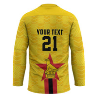 Zimbabwe Football Custom Hockey Jersey The Warriors with Zimbabwe Bird - Wonder Print Shop