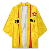 Zimbabwe Football Custom Kimono The Warriors with Zimbabwe Bird - Wonder Print Shop