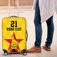 Zimbabwe Football Custom Luggage Cover The Warriors with Zimbabwe Bird - Wonder Print Shop