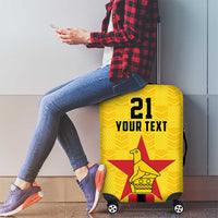Zimbabwe Football Custom Luggage Cover The Warriors with Zimbabwe Bird - Wonder Print Shop
