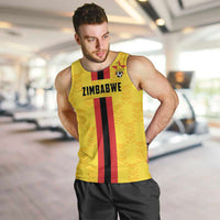 Zimbabwe Football Custom Men Tank Top The Warriors with Zimbabwe Bird - Wonder Print Shop