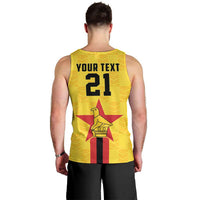 Zimbabwe Football Custom Men Tank Top The Warriors with Zimbabwe Bird - Wonder Print Shop