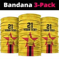 Zimbabwe Football Custom Neck Gaiter The Warriors with Zimbabwe Bird - Wonder Print Shop