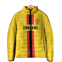 Zimbabwe Football Custom Padded Jacket The Warriors with Zimbabwe Bird - Wonder Print Shop