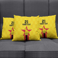 Zimbabwe Football Custom Pillow Cover The Warriors with Zimbabwe Bird - Wonder Print Shop