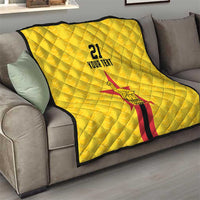 Zimbabwe Football Custom Quilt The Warriors with Zimbabwe Bird - Wonder Print Shop