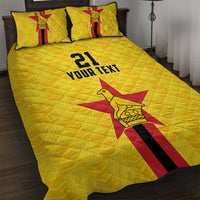 Zimbabwe Football Custom Quilt Bed Set The Warriors with Zimbabwe Bird - Wonder Print Shop