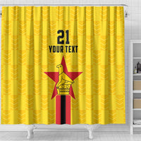 Zimbabwe Football Custom Shower Curtain The Warriors with Zimbabwe Bird - Wonder Print Shop
