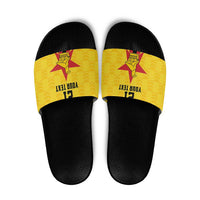 Zimbabwe Football Custom Slide Sandals The Warriors with Zimbabwe Bird - Wonder Print Shop