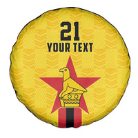 Zimbabwe Football Custom Spare Tire Cover The Warriors with Zimbabwe Bird - Wonder Print Shop