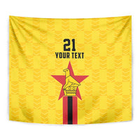 Zimbabwe Football Custom Tapestry The Warriors with Zimbabwe Bird - Wonder Print Shop