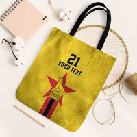 Zimbabwe Football Custom Tote Bag The Warriors with Zimbabwe Bird - Wonder Print Shop