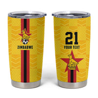 Zimbabwe Football Custom Tumbler Cup The Warriors with Zimbabwe Bird - Wonder Print Shop