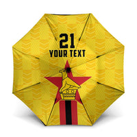 Zimbabwe Football Custom Umbrella The Warriors with Zimbabwe Bird - Wonder Print Shop