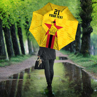 Zimbabwe Football Custom Umbrella The Warriors with Zimbabwe Bird - Wonder Print Shop