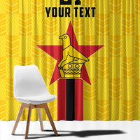 Zimbabwe Football Custom Window Curtain The Warriors with Zimbabwe Bird - Wonder Print Shop