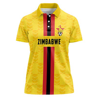 Zimbabwe Football Custom Women Polo Shirt The Warriors with Zimbabwe Bird - Wonder Print Shop
