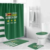 Zimbabwe Rugby Bathroom Set One For The History Sables - Wonder Print Shop