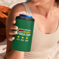Zimbabwe Rugby 4 in 1 Can Cooler Tumbler One For The History Sables - Wonder Print Shop