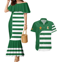 Zimbabwe Rugby Couples Matching Mermaid Dress and Hawaiian Shirt One For The History Sables - Wonder Print Shop