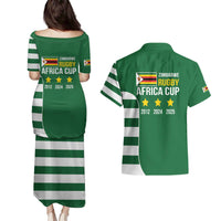 Zimbabwe Rugby Couples Matching Puletasi and Hawaiian Shirt One For The History Sables - Wonder Print Shop