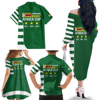 Zimbabwe Rugby Family Matching Off The Shoulder Long Sleeve Dress and Hawaiian Shirt One For The History Sables - Wonder Print Shop