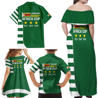 Zimbabwe Rugby Family Matching Off Shoulder Maxi Dress and Hawaiian Shirt One For The History Sables - Wonder Print Shop