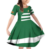 Zimbabwe Rugby Family Matching Off Shoulder Short Dress and Hawaiian Shirt One For The History Sables - Wonder Print Shop