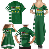 Zimbabwe Rugby Family Matching Summer Maxi Dress and Hawaiian Shirt One For The History Sables - Wonder Print Shop
