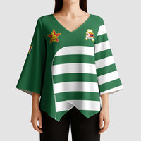 Zimbabwe Rugby Kimono Sleeve Blouse One For The History Sables - Wonder Print Shop