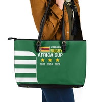 Zimbabwe Rugby Leather Tote Bag One For The History Sables - Wonder Print Shop