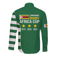 Zimbabwe Rugby Long Sleeve Button Shirt One For The History Sables - Wonder Print Shop