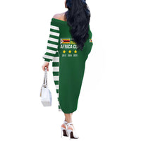 Zimbabwe Rugby Off The Shoulder Long Sleeve Dress One For The History Sables - Wonder Print Shop