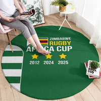 Zimbabwe Rugby Round Carpet One For The History Sables - Wonder Print Shop