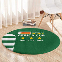 Zimbabwe Rugby Round Carpet One For The History Sables - Wonder Print Shop