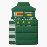 Zimbabwe Rugby Sleeveless Puffer Jacket One For The History Sables - Wonder Print Shop