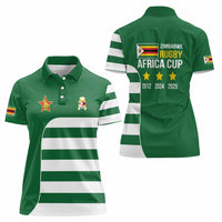 Zimbabwe Rugby Women Polo Shirt One For The History Sables - Wonder Print Shop
