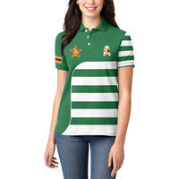 Zimbabwe Rugby Women Polo Shirt One For The History Sables - Wonder Print Shop